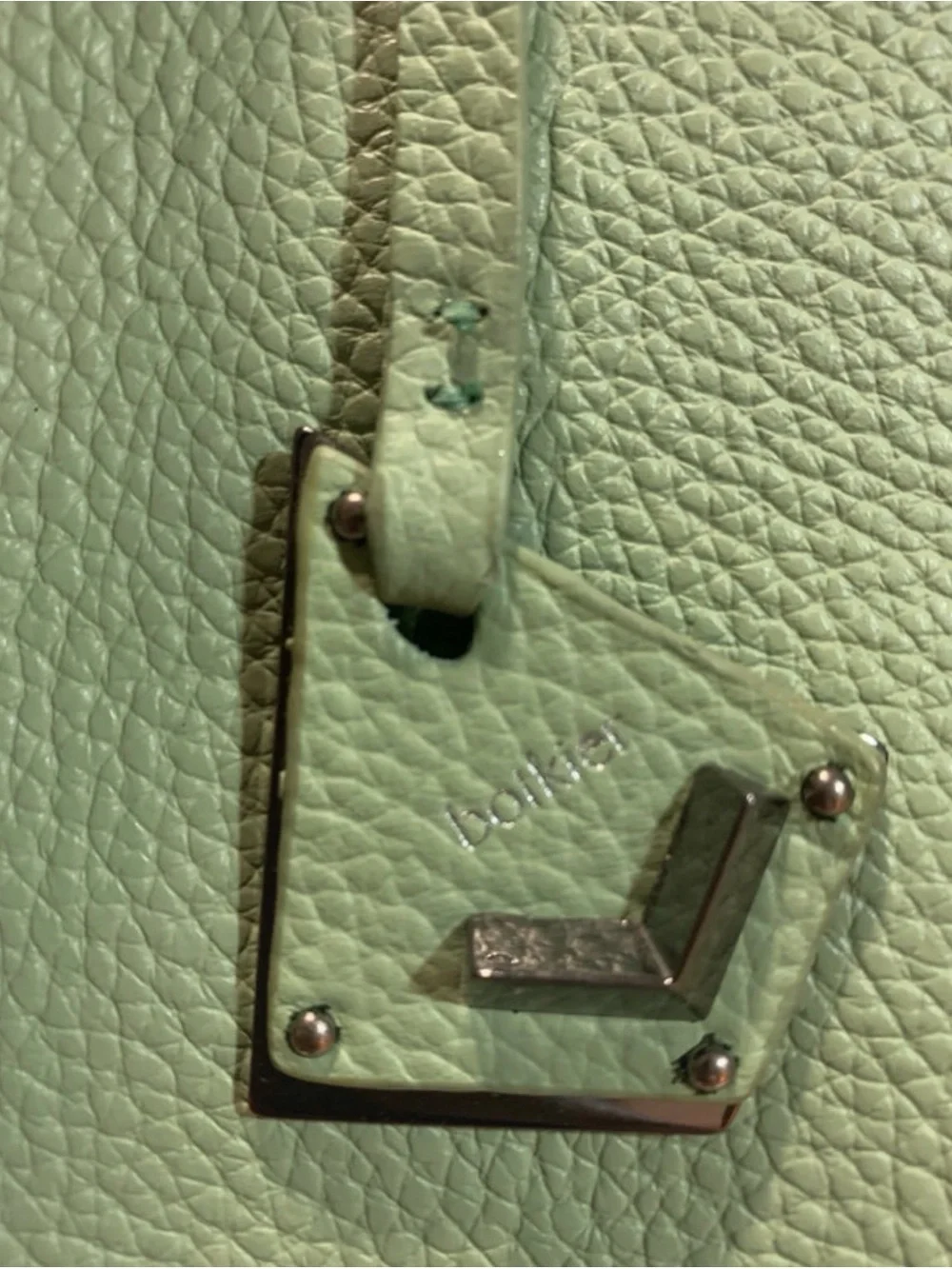 Botkier Mint Green Leather Tote with Wristlet - Picture 3 of 7